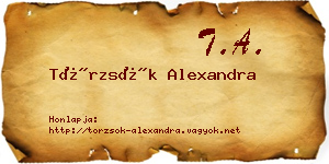 Törzsök Alexandra névjegykártya